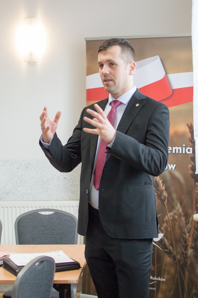 Przewodniczący komitetu Łukasz Mura liczy na pozytywne zaopiniowanie przez Śląską Izbę Rolniczą działań podejmowanych przez rolników z powiatu raciborskiego.